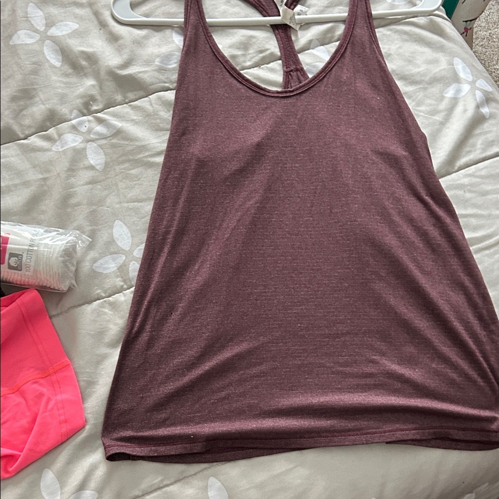 lululemon athletica Maroon Tank Top